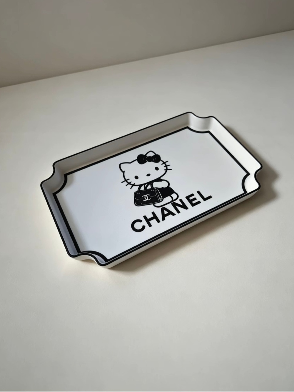 Black and White Hello Kitty Vanity Tray